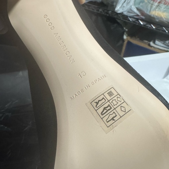 Good American Black Suede Over The Knee Boots 13, Thigh High Heeled Boots - Picture 14 of 16